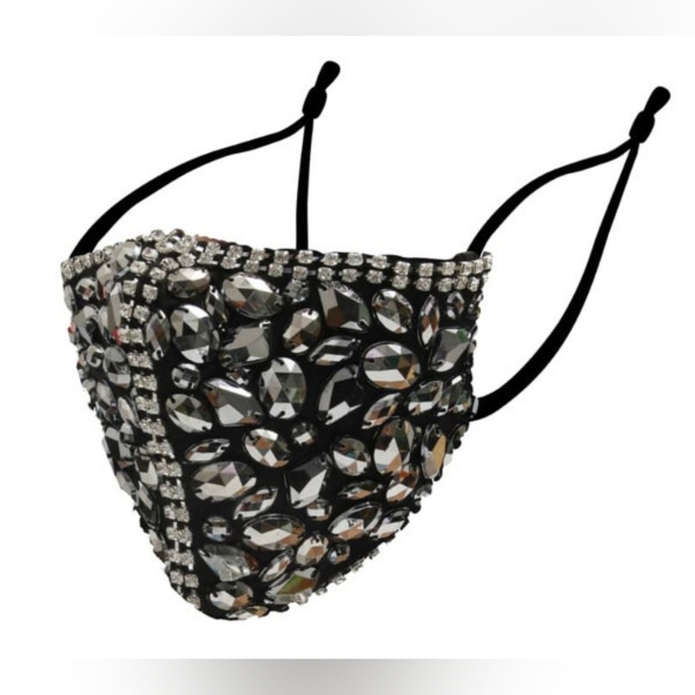 New! Crystal Rhinestone Bling Face Mask